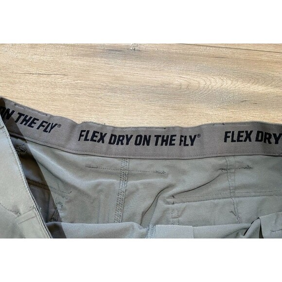 Duluth Trading Co Cargo Mens 46x30 Gray Flex Dry On The Fly Outdoor Pants - Picture 3 of 9